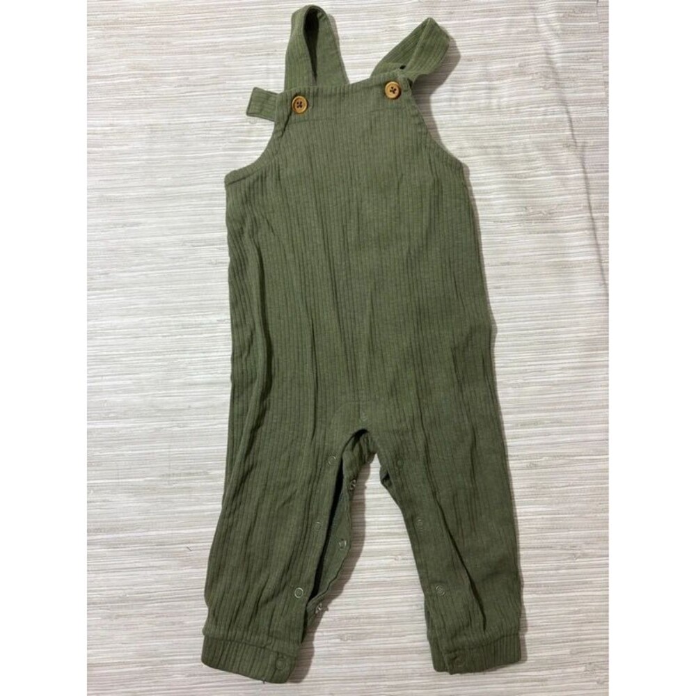 Cat & Jack 6-9 months green overalls